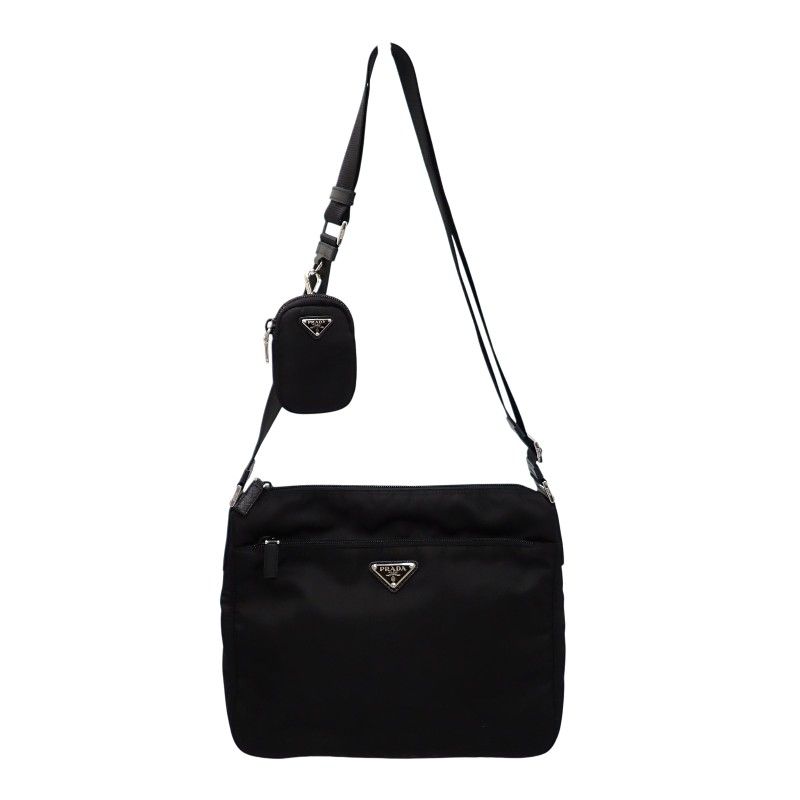 PRADA プラダ リ ナイロン ショルダーバッグ 1BC421 ナイロン ブラック  ユニセックス【中古】 PRADA】プラダ『ナイロン ショルダーバッグ』1BC421 ユニセックス 1