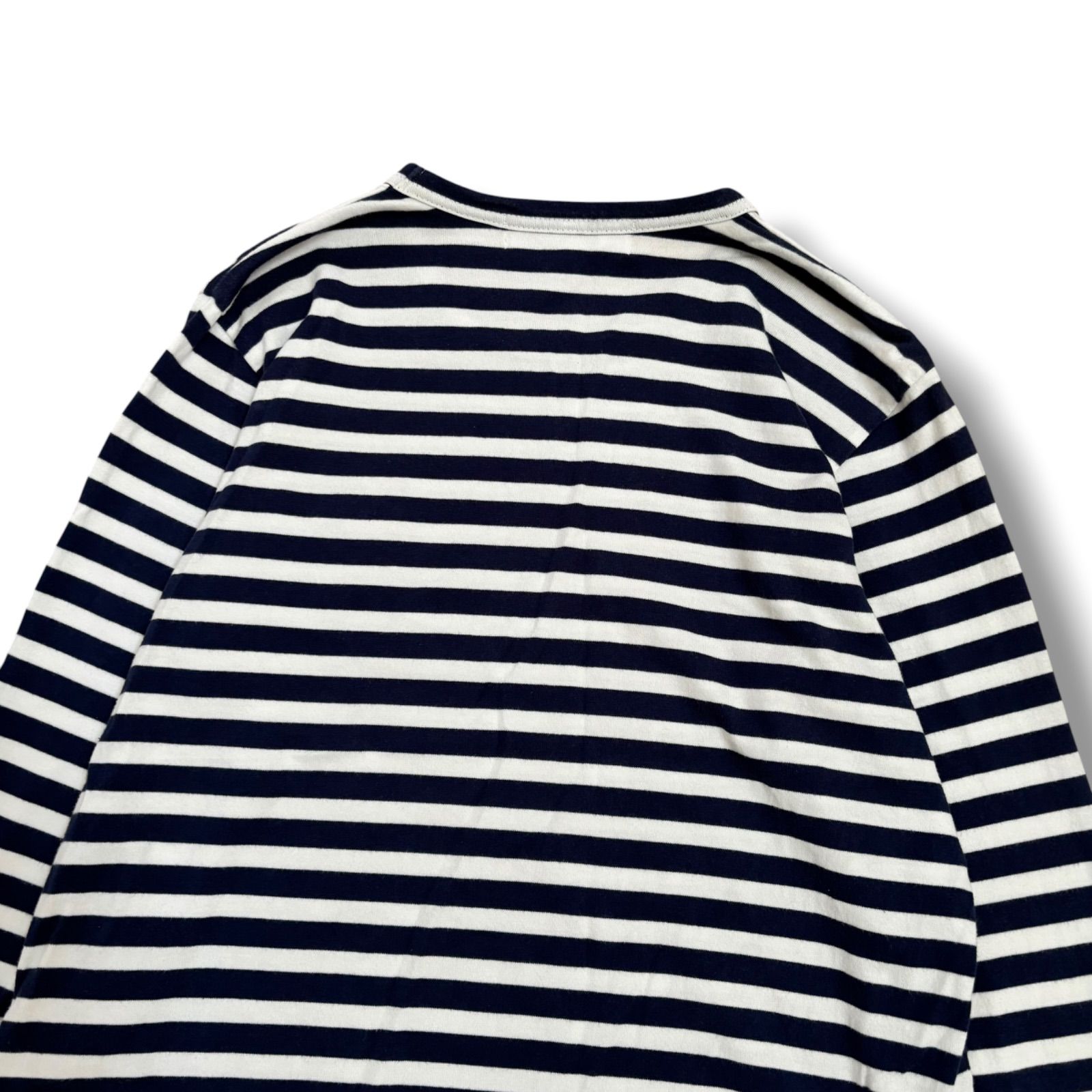 【PLAY COMME des GARCONS】ボーダー Tシャツ L ネイビー AD2022L