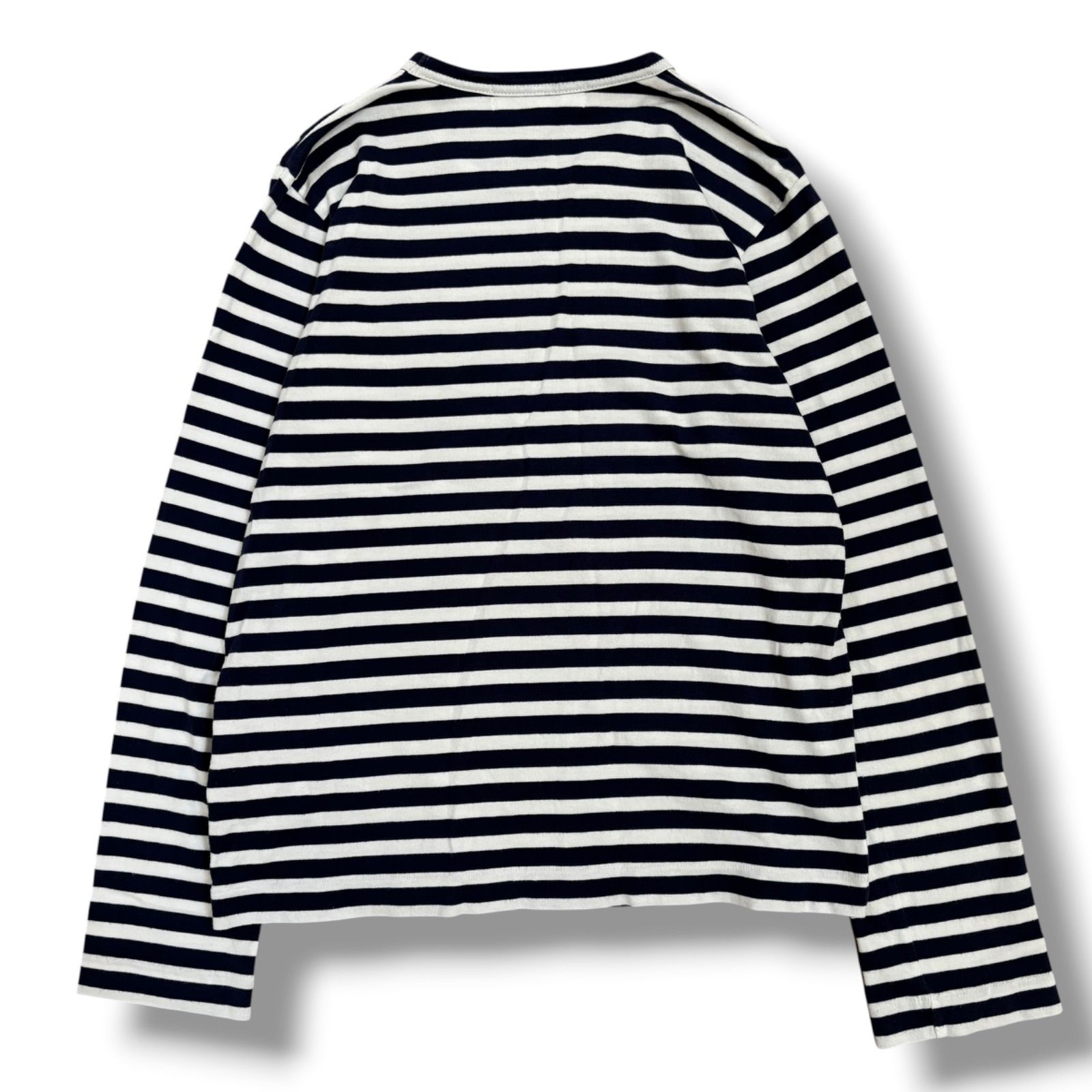 【PLAY COMME des GARCONS】ボーダー Tシャツ L ネイビー AD2022L