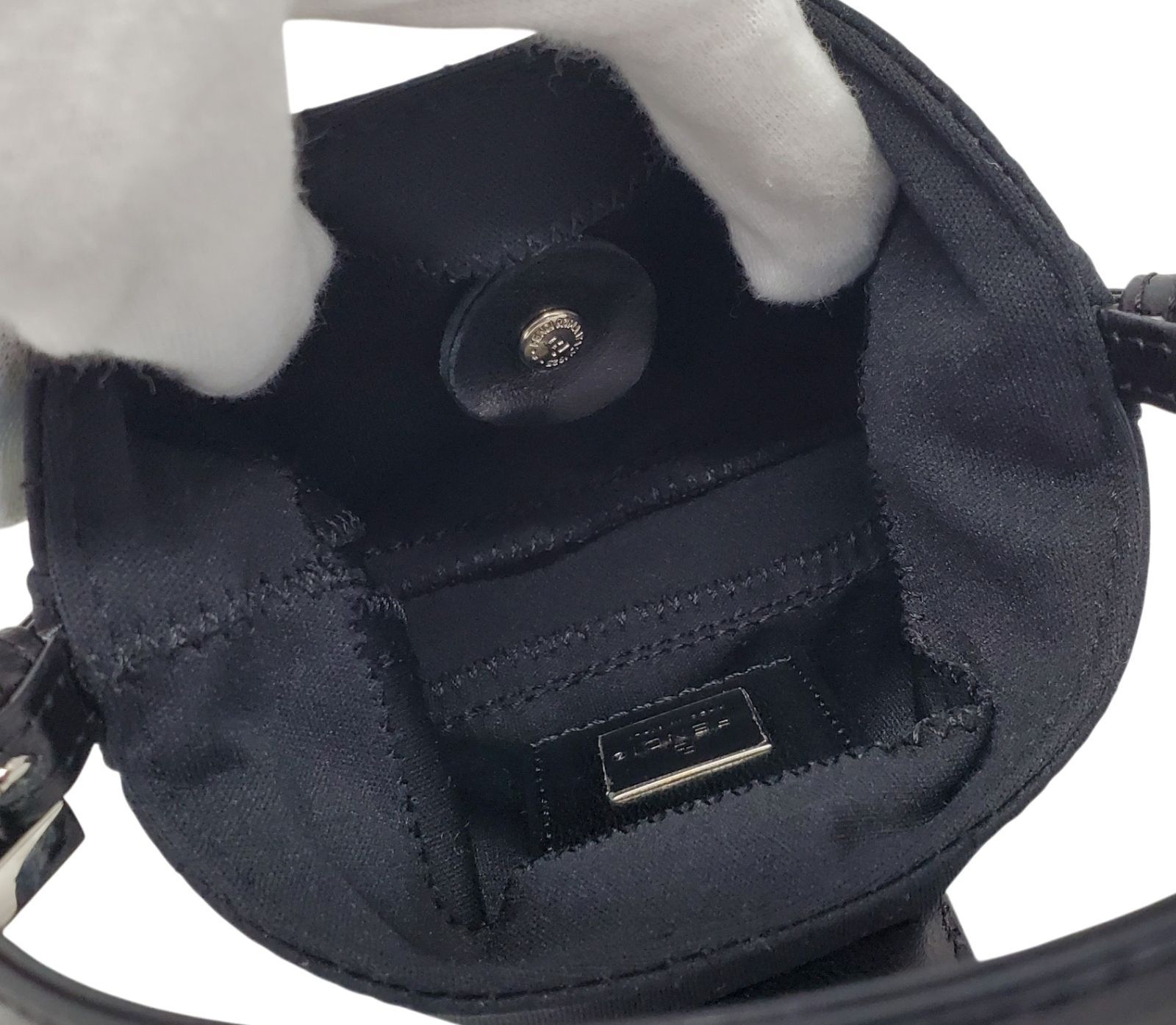 S364◇ほぼ未使用【フェンディ】ミニクロワッサン ミニ マンマバケット