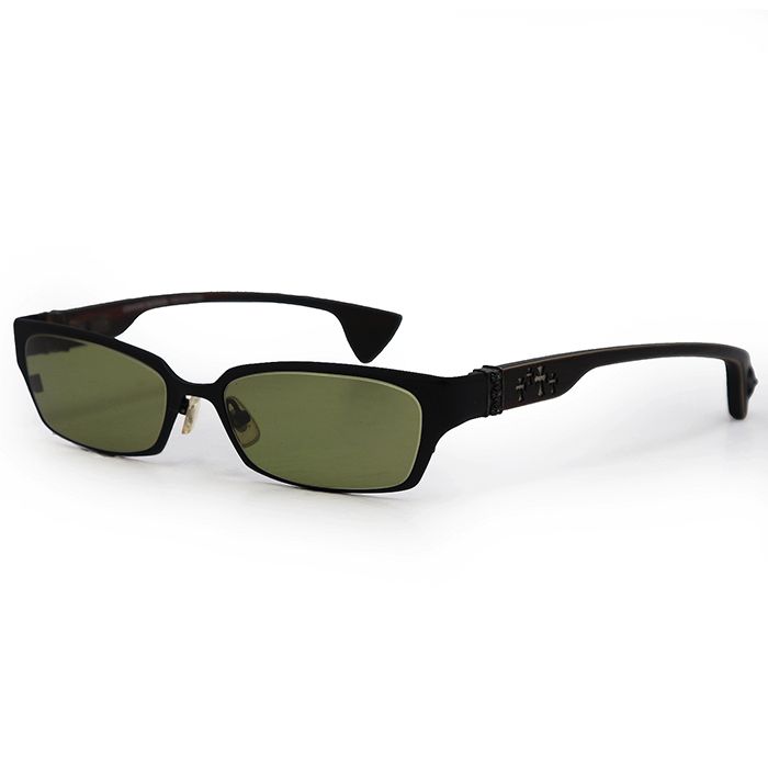 【美品】CHROME HEARTS クロムハーツ サングラス サイズ 56□17-136 メンズ レディース ユニセックス DIXON YU-A ディクソン カラーレンズ UV400 SPF50+ PA+++ 微度入り替えレンズ付属 ブラック ダークブラウン
