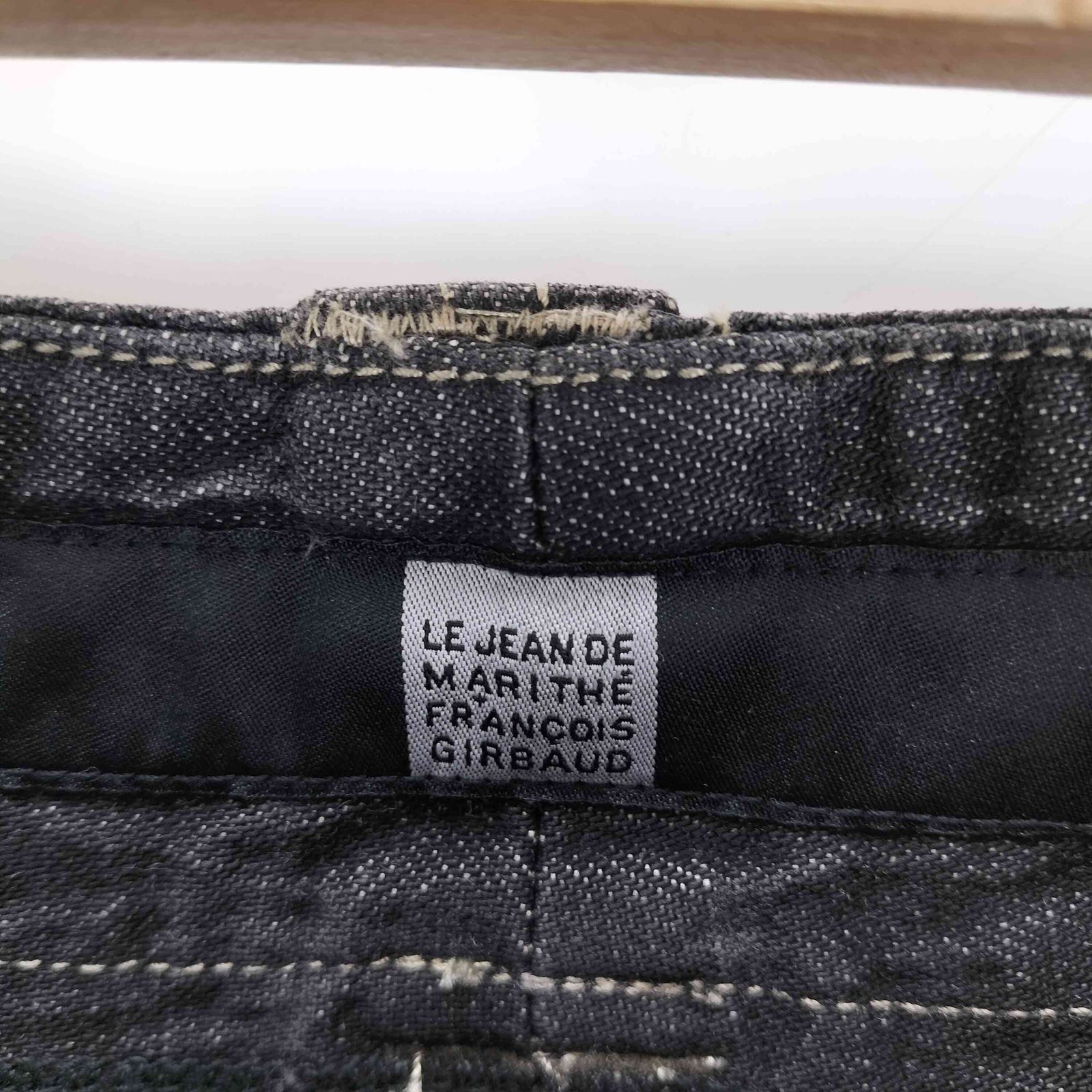 マリテフランソワジルボー MARITHE FRANCOIS GIRBAUD シャトルパンツ ブラックデニムパンツ メンズ 34 マリテフランソワジルボー MARITHE FRANCOIS GIRBAUD シャトルパンツ ブラックデニムパンツ メンズ 34