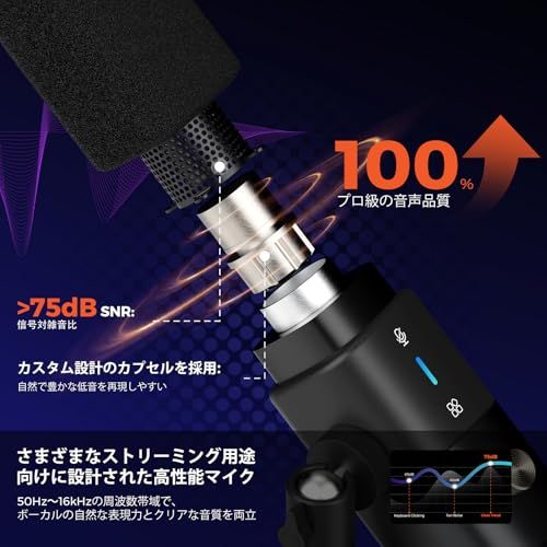 NearStream AM15X ダイナミックマイク スタンド付き pcマイク usb xlr 有線 超単一指向性 AIノイズキャンセリング ワンタッチミュート 音量調整可能 3.5mmヘッドホンジャック 40cm収音距離 ビデオ会議/ライブ 247e7fd3 NearStream AM15X ダイナミックマイク スタンド付き pcマイク usb xlr 有線 超単一指向性 AIノイズキャンセリング ワンタッチミュート 音量調整可能 3.5mmヘッドホンジャック 40cm収音距離 ビデオ会議/ライブ 247e7fd3
