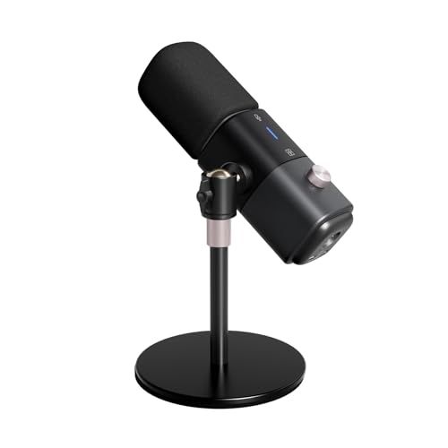 NearStream AM15X ダイナミックマイク スタンド付き pcマイク usb xlr 有線 超単一指向性 AIノイズキャンセリング ワンタッチミュート 音量調整可能 3.5mmヘッドホンジャック 40cm収音距離 ビデオ会議/ライブ 247e7fd3