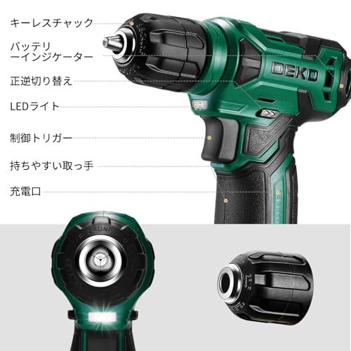 【8V電動ドリル付き】 工具セット 126点組 ピンク ホームツールセット 家庭用 ツールセット 日曜大工 DIYセット 作業工具セット 家具の組み立て 住まいのメンテナンス用 修理道具セット 便利な収納ケース付き (グリーン) 国内発送 1a47d0df