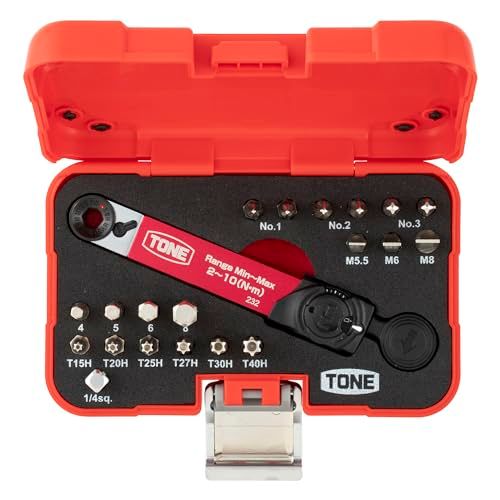 トネ(TONE) トルクビットラチェットセット TBS20 ビット差込 10N・m 内容21点 国内発送 4f89c3b6