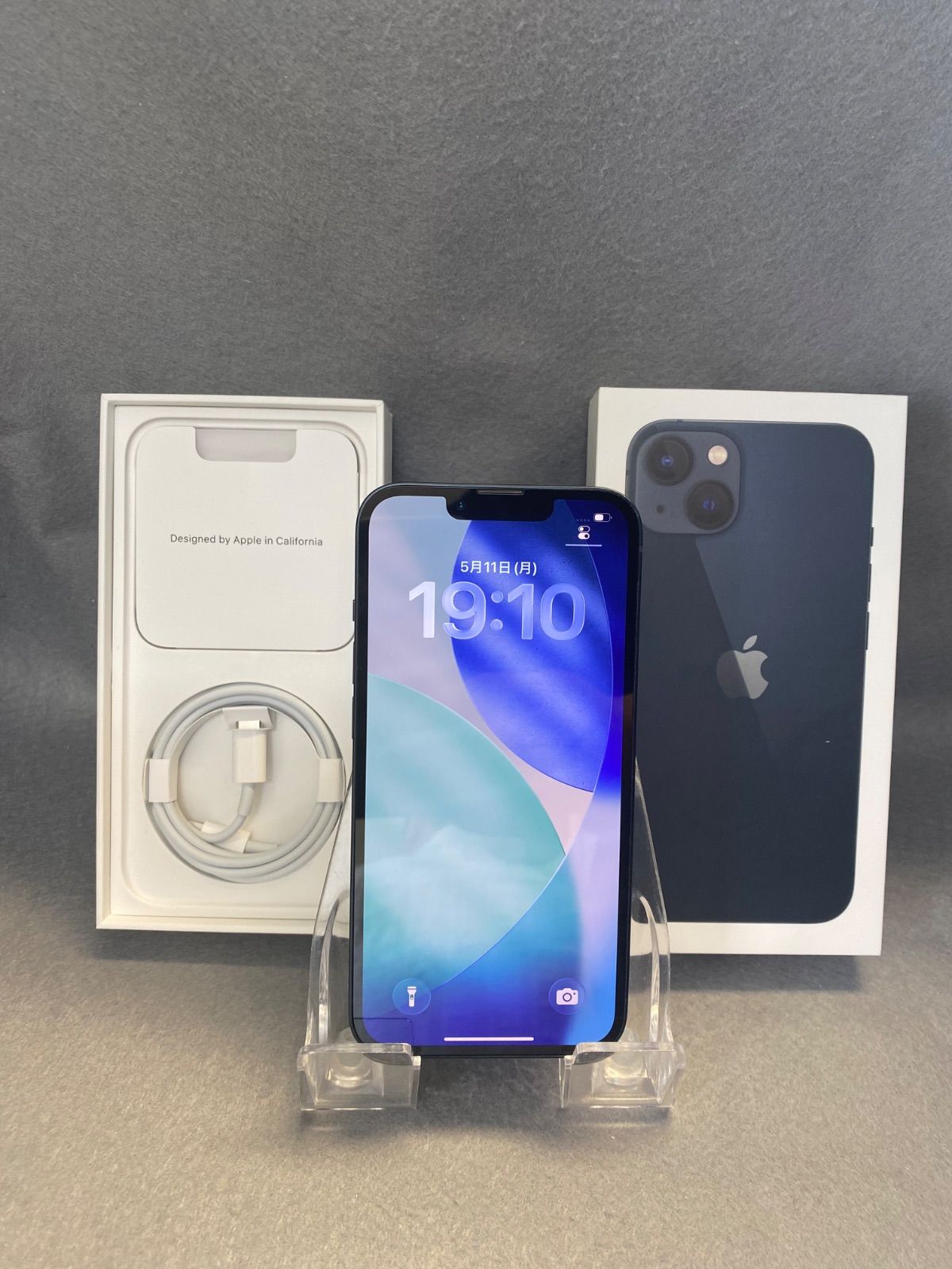 美品　Appleストア版　　SIMフリー　iPhone13　128GB ミッドナイト色