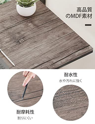 【新品】サイドテーブル 折りたたみテーブル 幅80×奥行40×高さ65cm ソファー 工具不要 組立簡単 パソコンデスク シンプルワーク 在宅勤務 多機能 簡易テーブル (アンティークブラウン) 7725a15f 【新品】サイドテーブル 折りたたみテーブル 幅80×奥行40×高さ65cm ソファー 工具不要 組立簡単 パソコンデスク シンプルワーク 在宅勤務 多機能 簡易テーブル (アンティークブラウン) 7725a15f