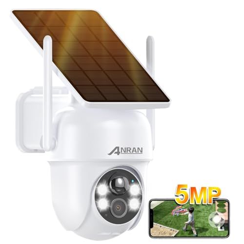 【新品】【2026年最新ソーラー一体型】 ANRAN 防犯カメラ 屋外 ソーラー高効率太陽光充電・500万 360° 全方位監視PTZカメラ・監視カメラ 屋外 Bluetoothペアリング・ワイヤレスカメラ電源不要 工事不要/夜間カラー/PI 3a3f9e86 【新品】【2026年最新ソーラー一体型】 ANRAN 防犯カメラ 屋外 ソーラー高効率太陽光充電・500万 360° 全方位監視PTZカメラ・監視カメラ 屋外 Bluetoothペアリング・ワイヤレスカメラ電源不要 工事不要/夜間カラー/PI 3a3f9e86