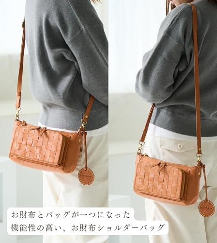 【新品】[ZUCCHERO] ショルダーバッグ レディース 小さめ ななめ掛け 革 軽量 ミニ プレゼント 48748【動画】 051385b0