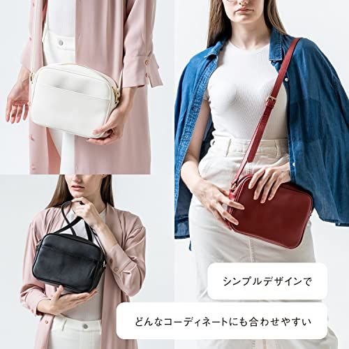 【新品】[ムラ] ショルダーバッグ コンパクト レディース 本革 レザー 牛革 シンプル 肩掛け 斜めがけ 14b06386