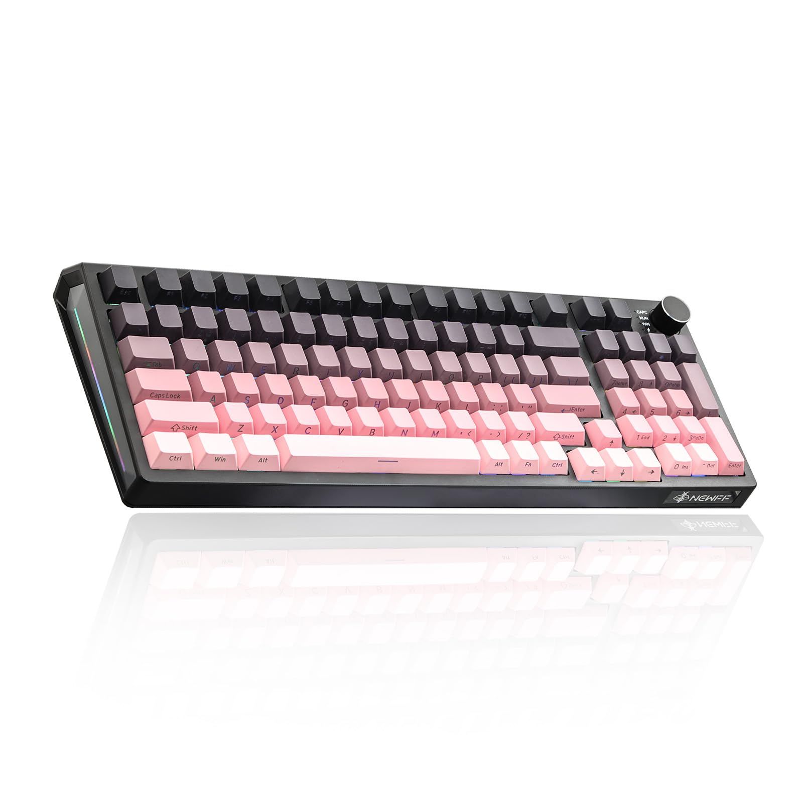 【新品】JK980 ゲーミングキーボード 97キー配列 テンキー付き トライモードBT/2.4GHz/USB-Cホットスワップ可能 アニメーションRGBバックライト付き グラデーショントポグラフィックキーキャップ グラデーションキーキャップ a1bf7d54 【新品】JK980 ゲーミングキーボード 97キー配列 テンキー付き トライモードBT/2.4GHz/USB-Cホットスワップ可能 アニメーションRGBバックライト付き グラデーショントポグラフィックキーキャップ グラデーションキーキャップ a1bf7d54
