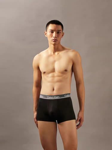 【新品】CALVIN KLEIN ボクサーパンツ メンズ 3枚セット ロングボクサー 無地 ロゴ ロング丈 3枚組 セット 黒 下着 男性 アンダーウェア NP2752O a5555586
