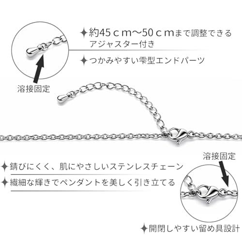 【新品】遺骨ペンダント クローバー ステンレス メモリアルアクセサリー 刻印なしアジャスター付 遺骨ネックレス ペットロス グリーフ 45e87a53