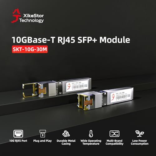 【新品】高速モジュール10G 光-電気モジュール 光-rj45ポート電気モジュール 最大30メートル プラグアンドプレイ Cisco、TP-Link、H3C、Huawei、D-Linkなどに対応｜SKT-10G-30M 845d3625