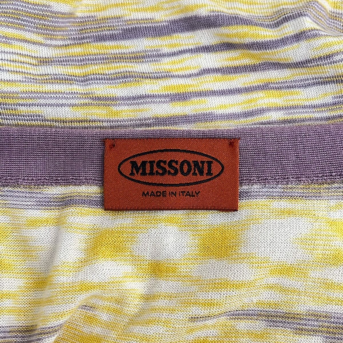 MISSONI(ミッソーニ) カーディガン サイズ42 M レディース - パープル