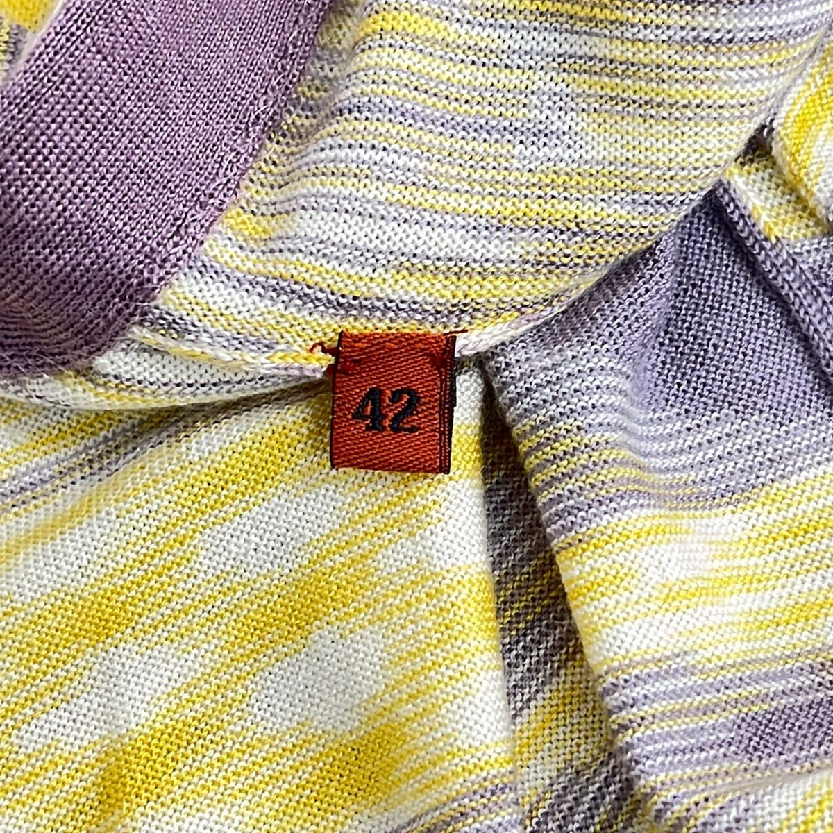 MISSONI(ミッソーニ) カーディガン サイズ42 M レディース - パープル