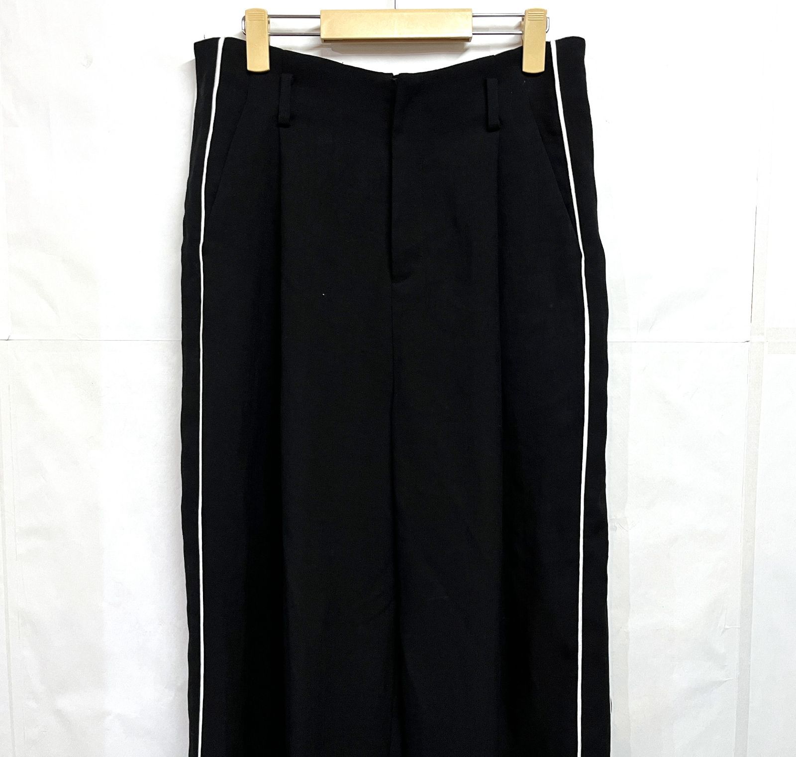 bajra｜バジュラ 135UP01 サイドライン タック ワイドパンツ
