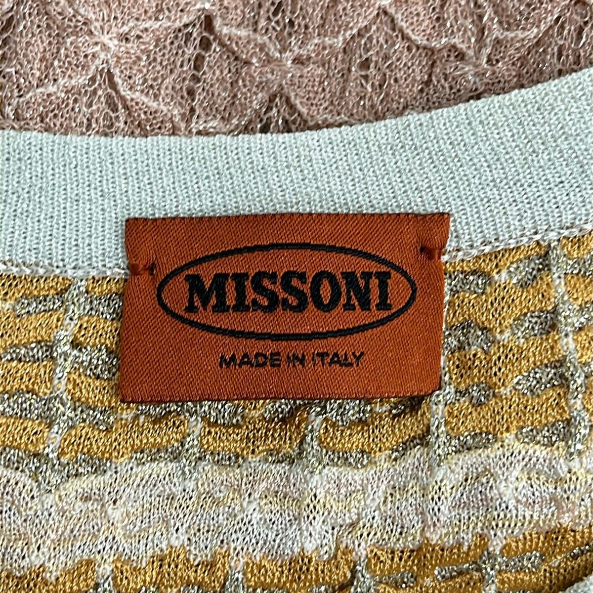 MISSONI(ミッソーニ) アンサンブル レディース美品 - シルバー×ライトピンク×マルチ ラメ