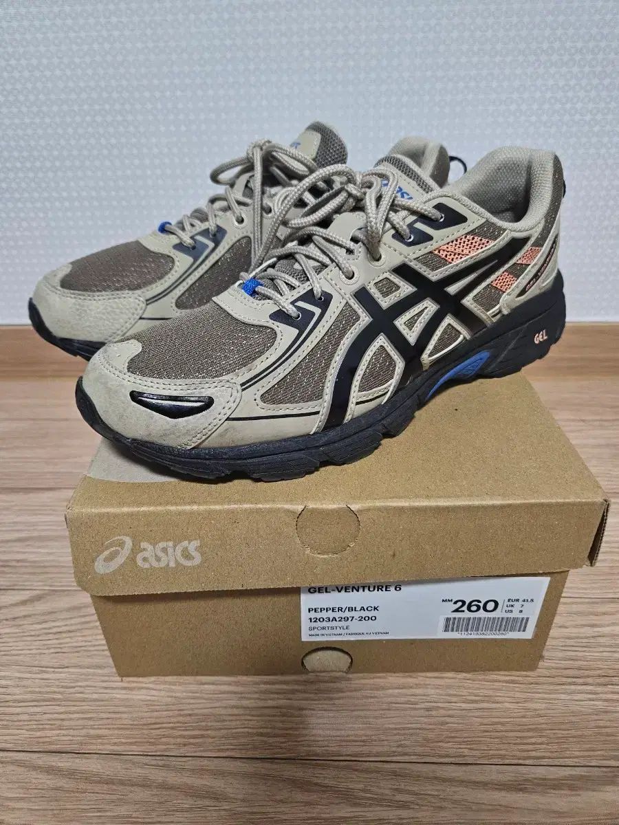 260 アシックス ゲル ベンチャー 6 SPS ペパー ブラック