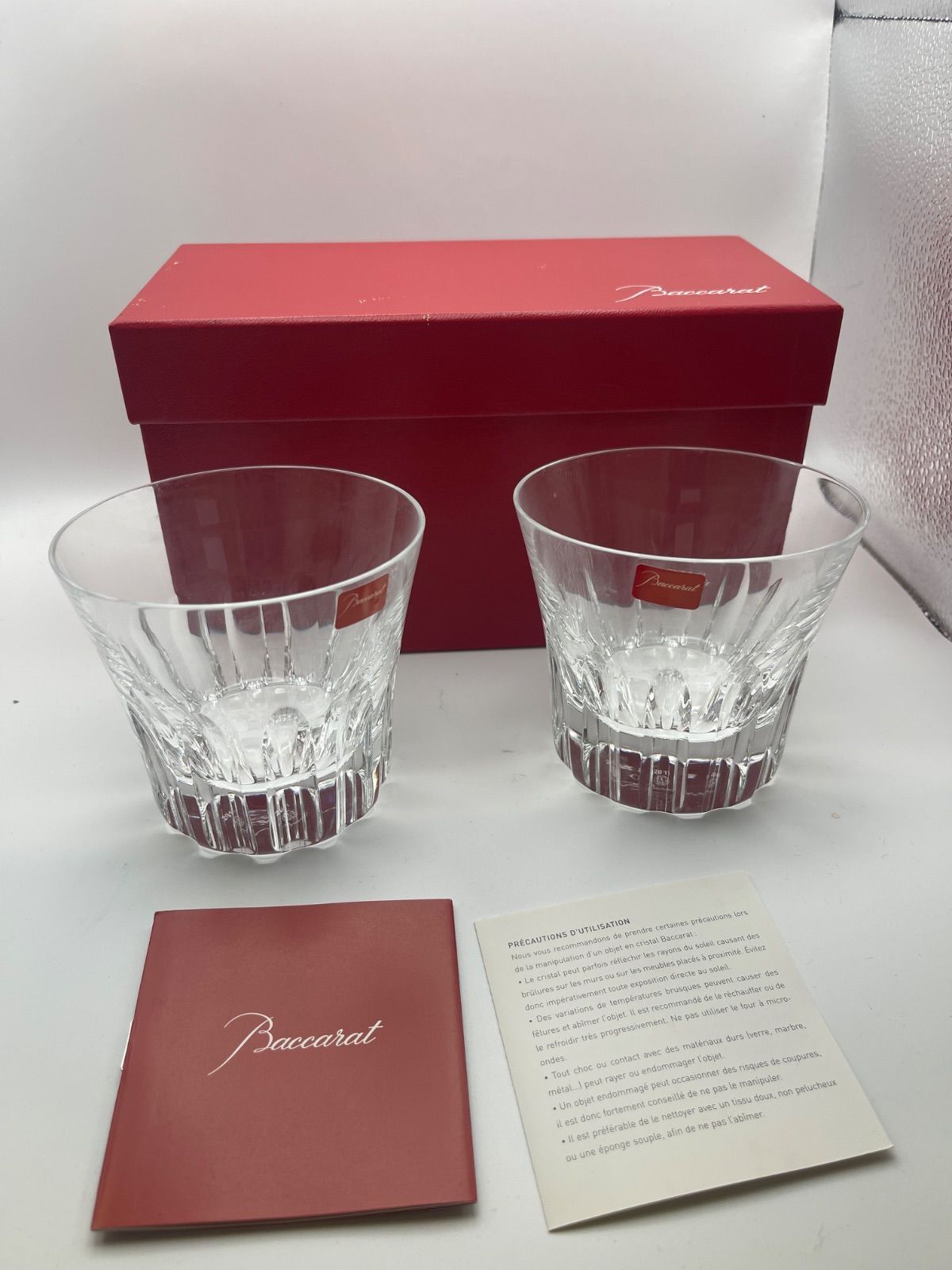 Baccarat バカラ　エトナ　ロックグラス2個セット 2011刻印入り