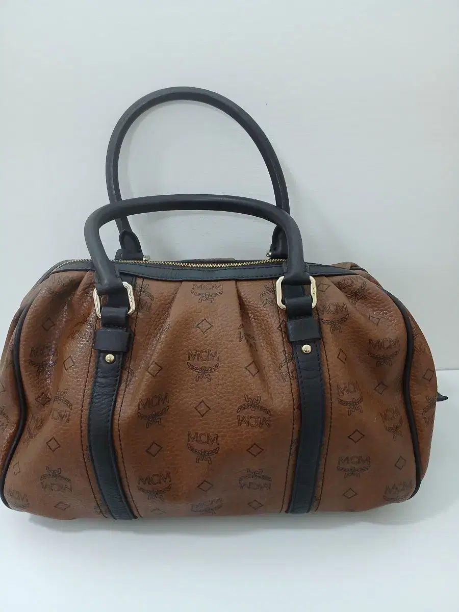 MCM ボストンバッグ ブラウン パータン