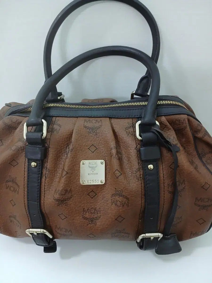 MCM ボストンバッグ ブラウン パータン