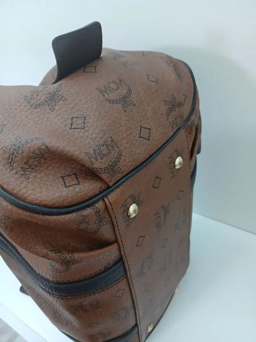 MCM ボストンバッグ ブラウン パータン
