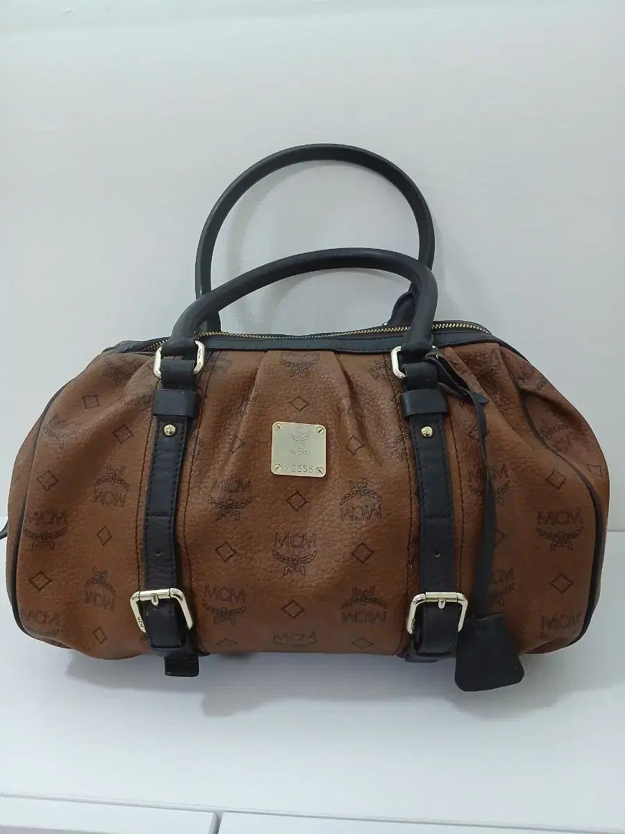 MCM ボストンバッグ ブラウン パータン