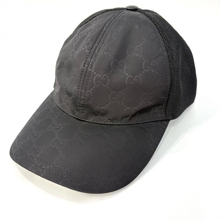 GUCCI GG柄 ナイロンメッシュ ベースボールキャップ Mサイズ 58cm