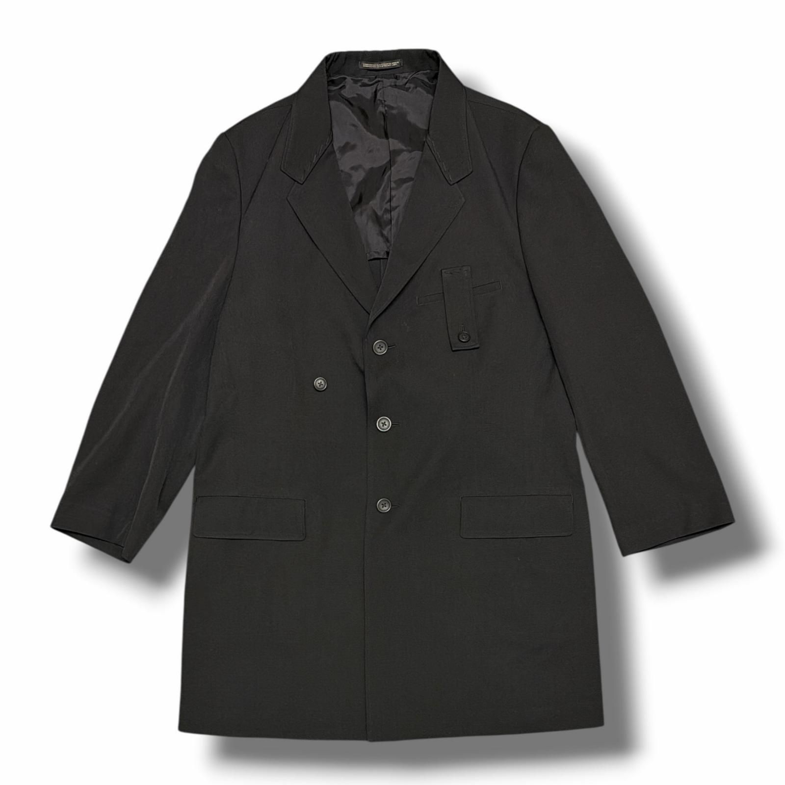 未使用 Y’s for men ヨウジヤマモト ウールギャバジンステッチジャケット テーラードジャケット ワイズフォーメン MS-J14-100 ブラック 2 （15289M） 27,820円