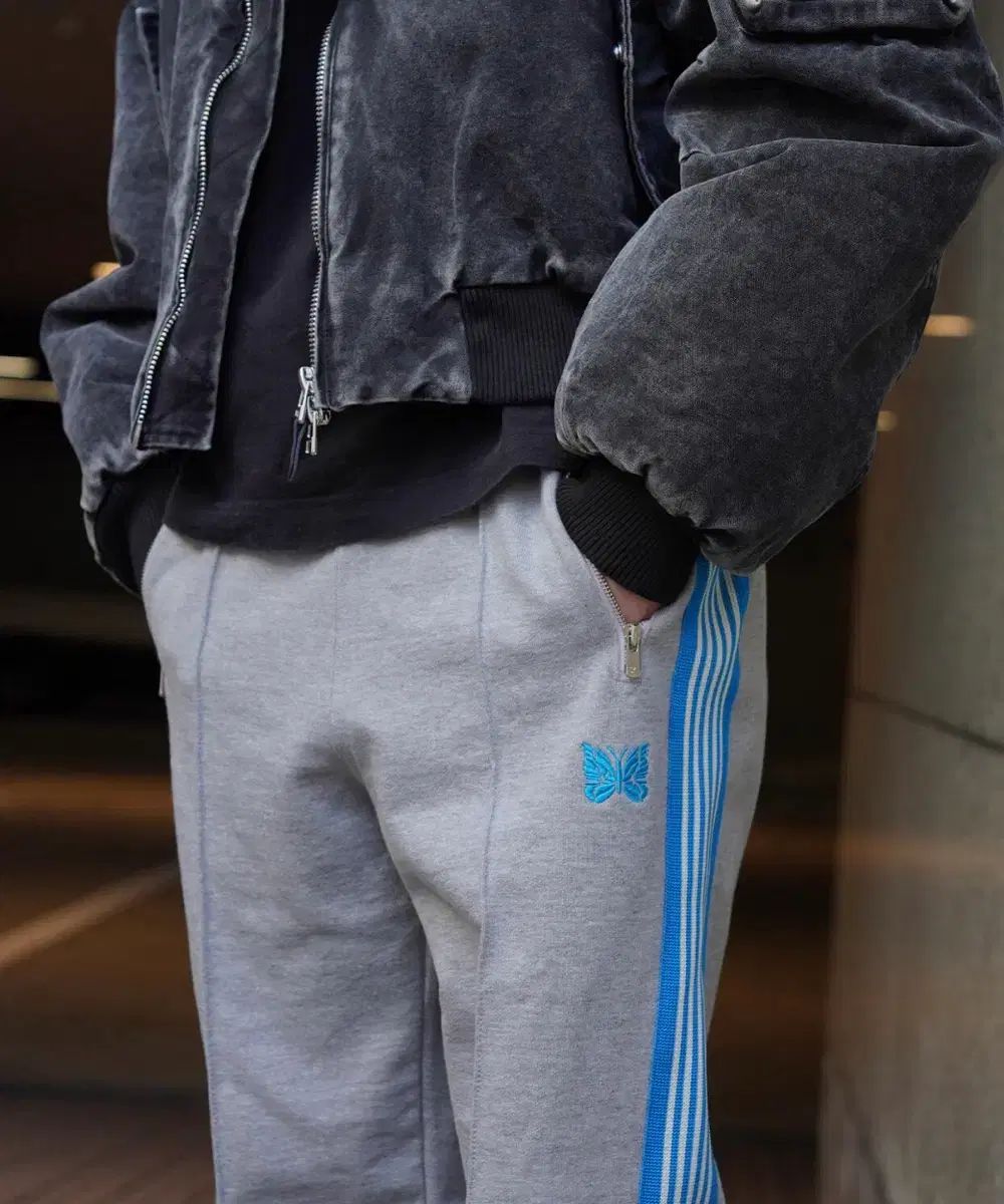 5回未満着用 NEEDLES × LHP トラック パンツ ブルー mサイズ 5回未満着用 NEEDLES × LHP トラック パンツ ブルー mサイズ