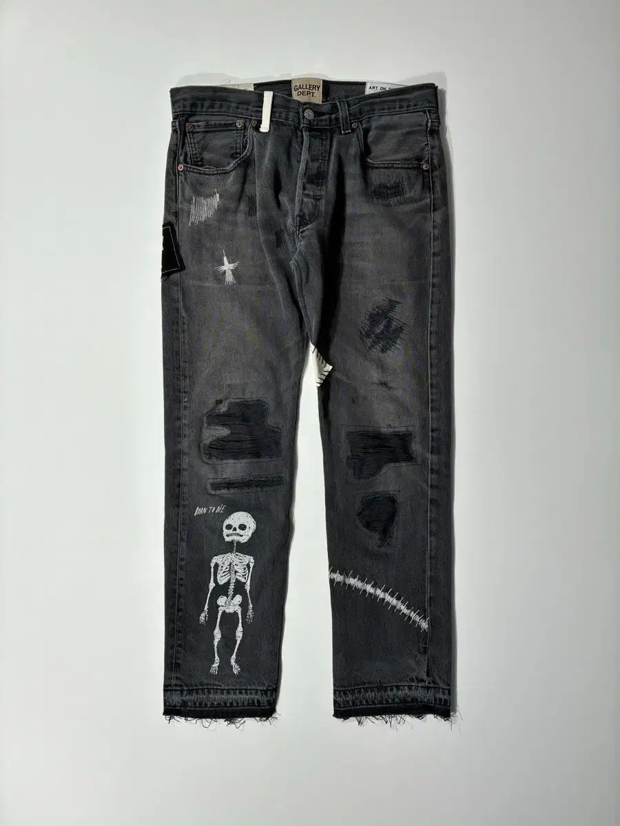 ギャラリー Department 5 FUCK FACE LEVI'S デニム パンツ ブラック 32 サイズ