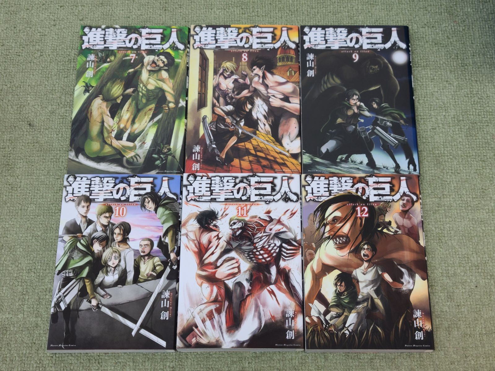 進撃の巨人 1巻～34巻 全巻セット 諫山創 【E4910-001】□13 - メルカリ
