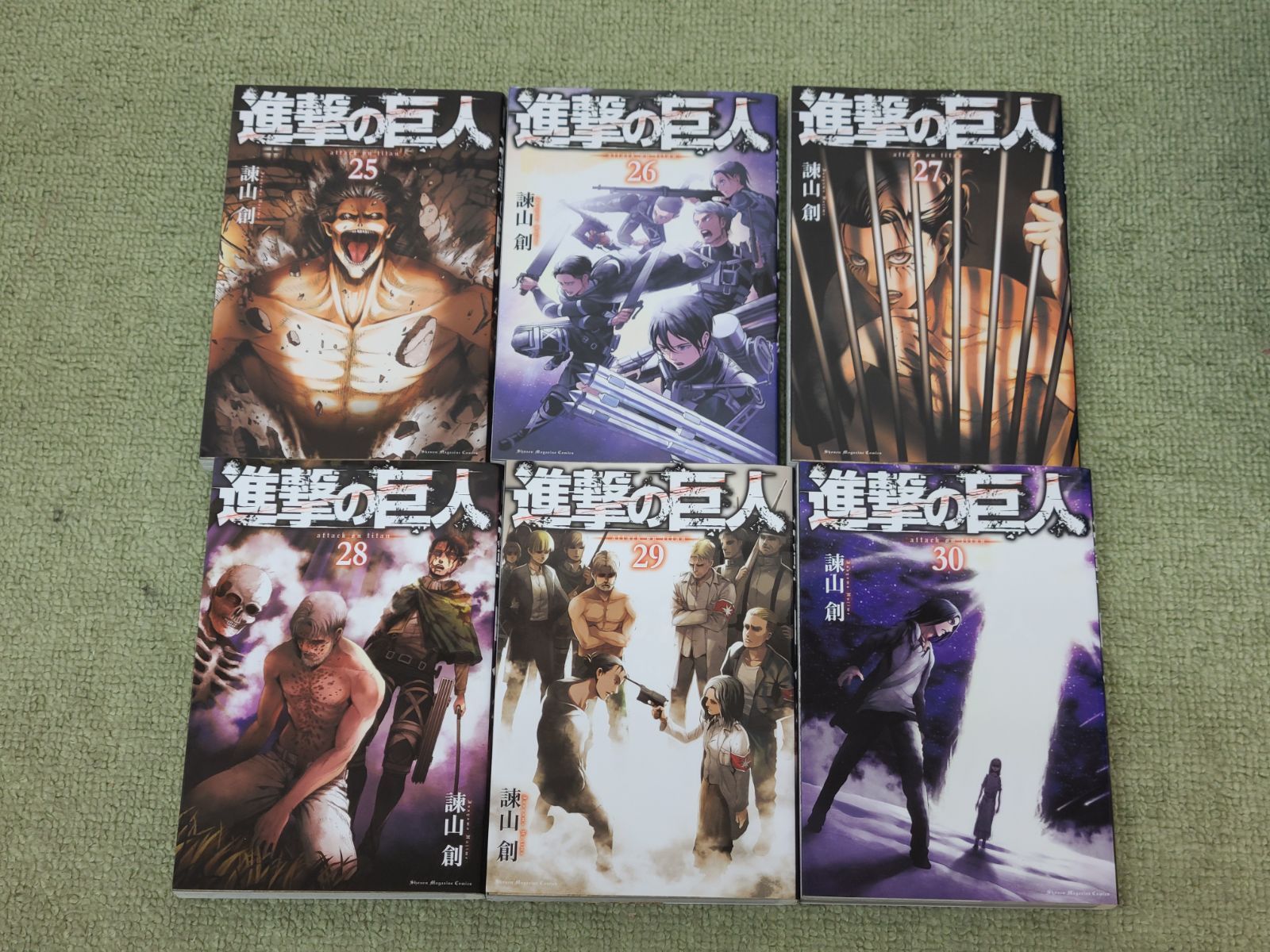 【激レア】進撃の巨人 初版未開封セット 新品・未開封】進撃の巨人 Full color edition 全巻セット - メルカリ