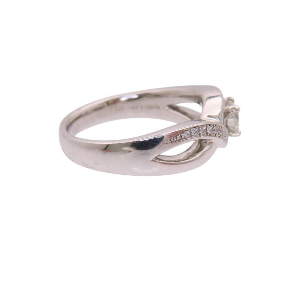 新品同様 ダイヤ0.627ct 0.13ct Pt950 25号 リング・指輪 ダイヤモンド プラチナ 19.1g ジュエリー 0078【中古】