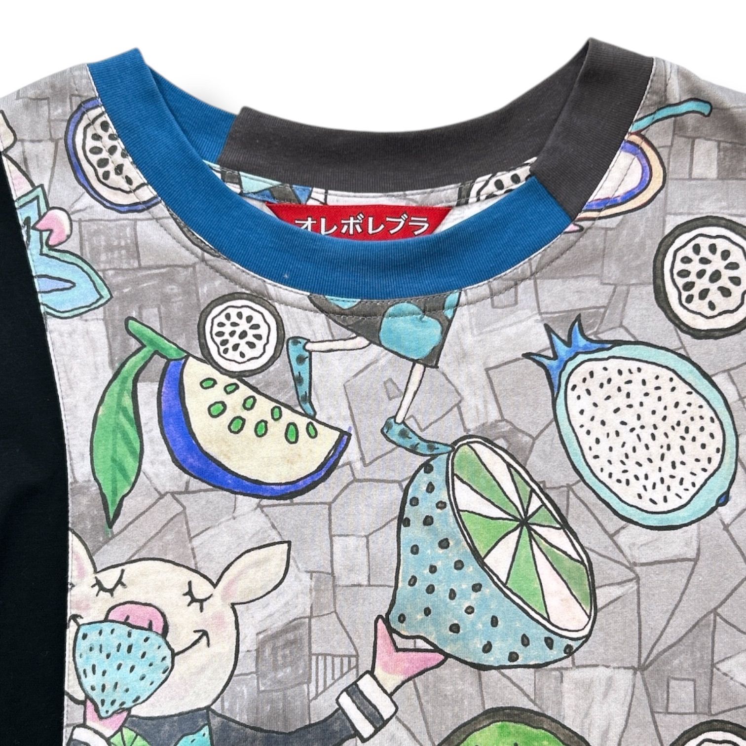 アルベロベロ オレボレブラ ぶたさん トロピカル柄 Tシャツ 半袖