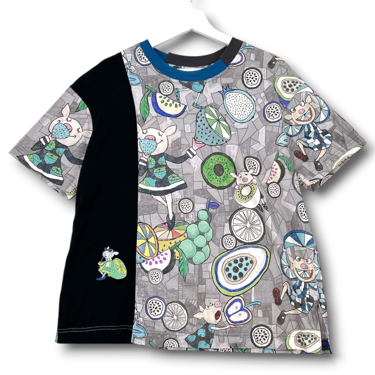 アルベロベロ オレボレブラ ぶたさん トロピカル柄 Tシャツ 半袖