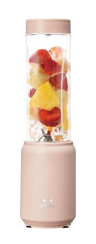 BRUNO ブルーノ ブレンダー ボトル ミニ ボトルブレンダー 氷も砕ける スムージー ミキサー コンパクト 280ml ギフト お祝い ピンク ベージュ BOE073-PBEmi 6b16c101