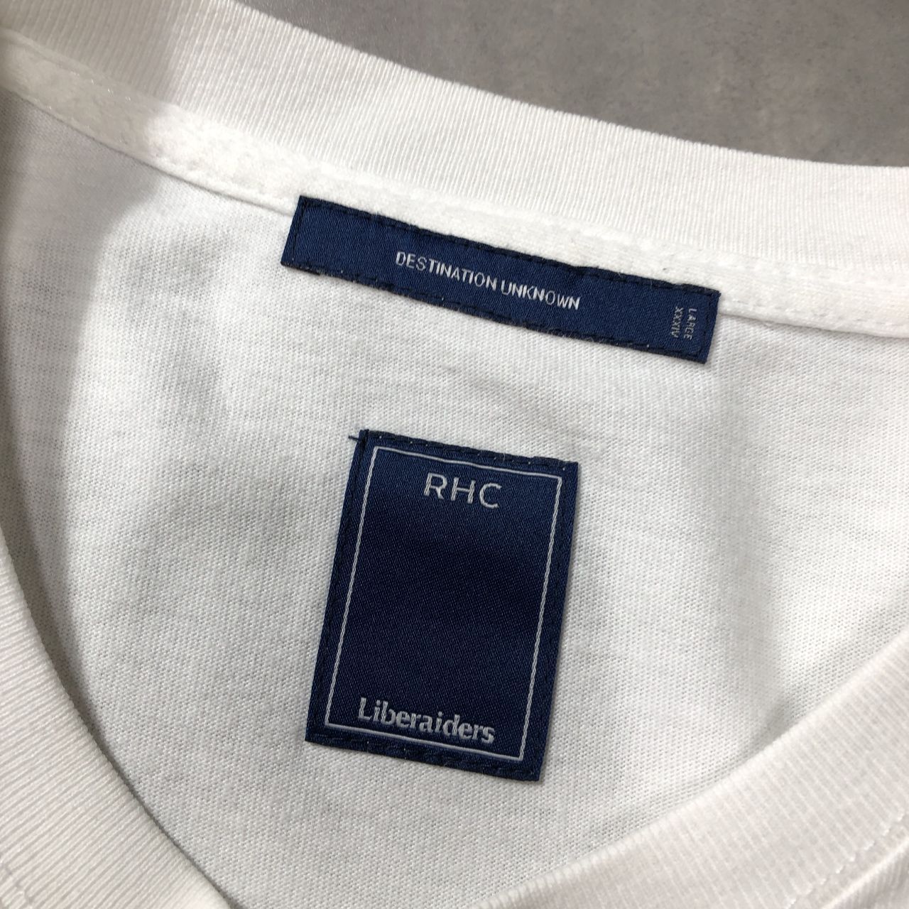 GQ5469◇Liberaiders RHC：フォトTシャツ◇L◇ホワイト系 Ron Herman