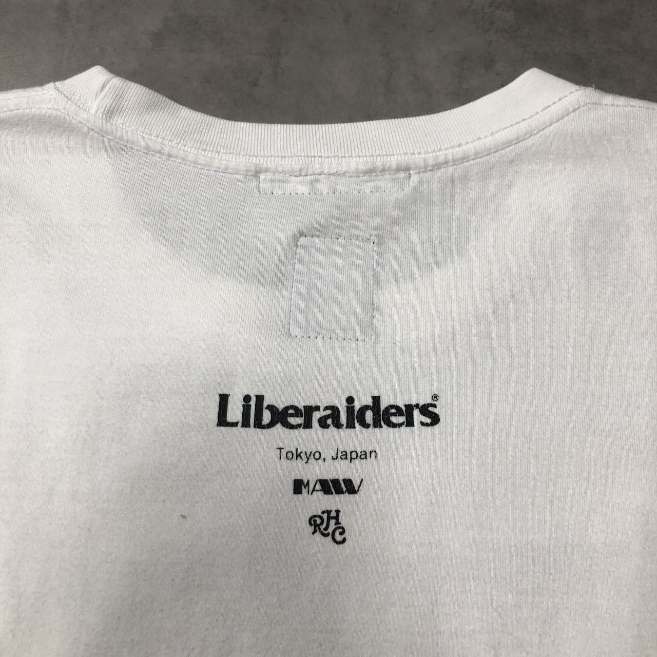 GQ5469◇Liberaiders RHC：フォトTシャツ◇L◇ホワイト系 Ron Herman