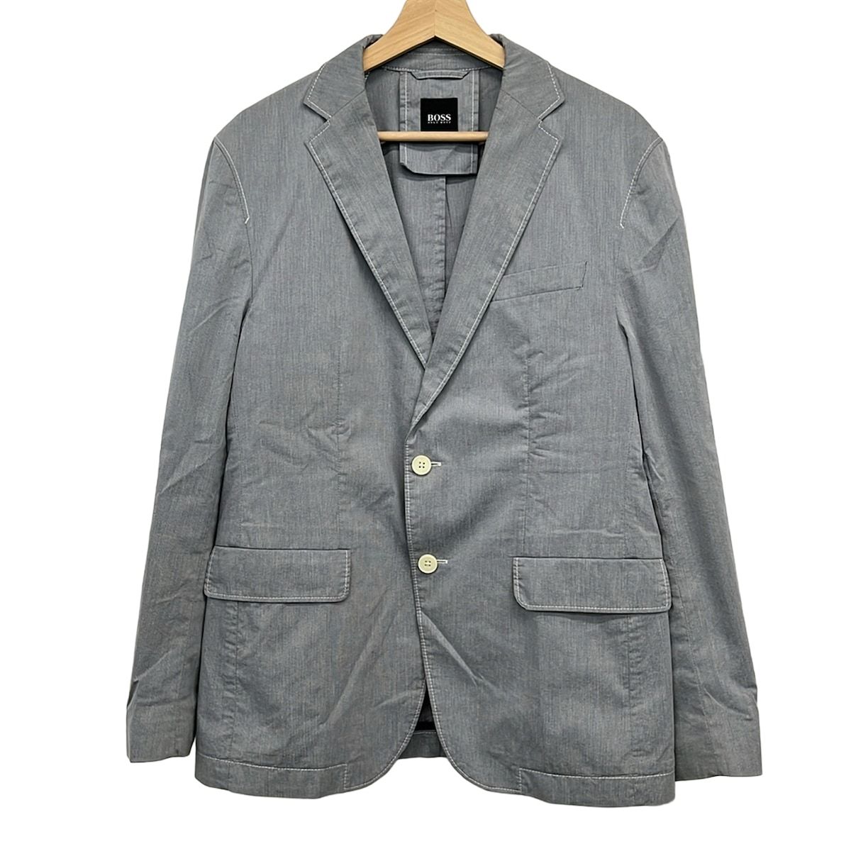 HUGOBOSS(ヒューゴボス) ジャケット サイズIT 46 メンズ - グレー 長袖/春/秋