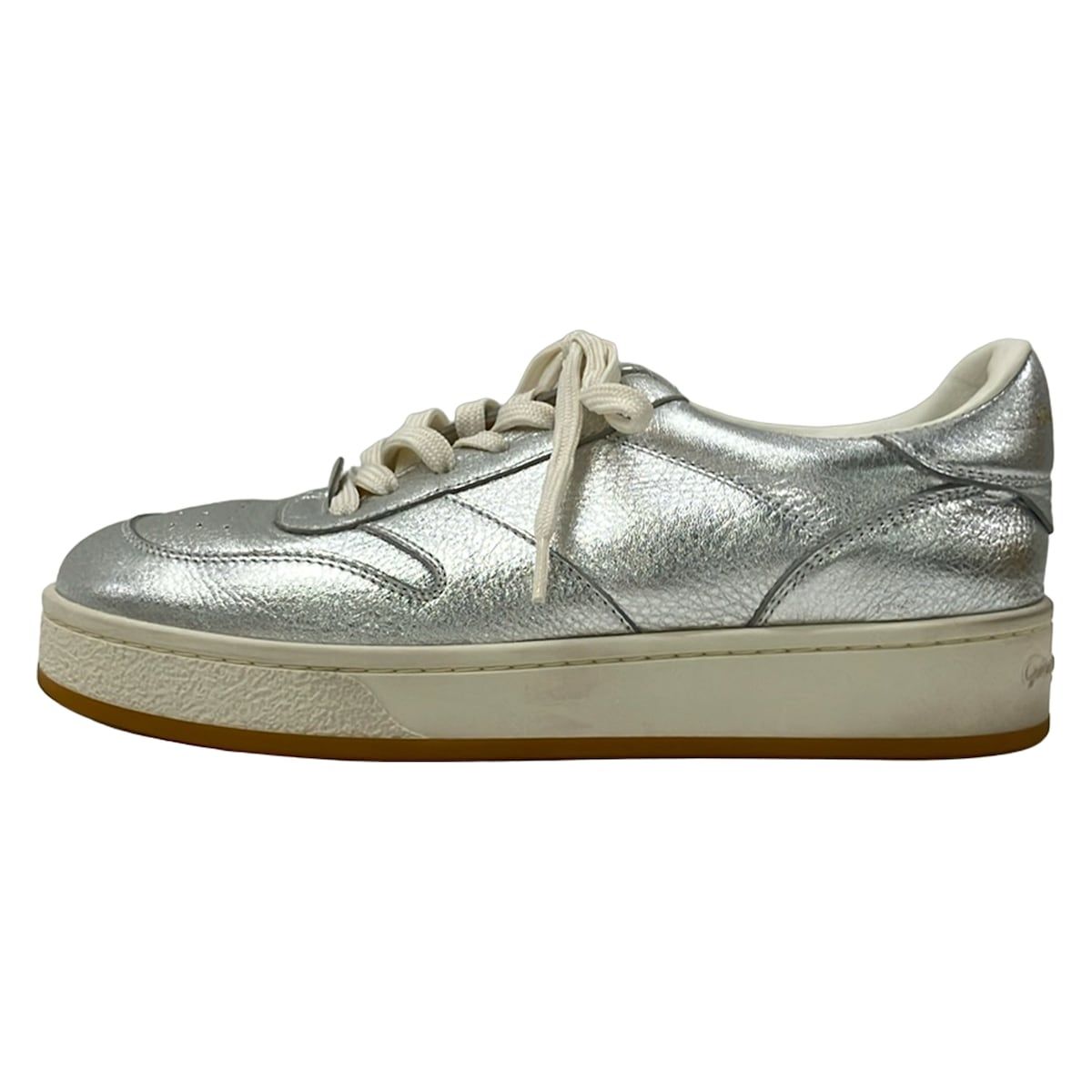 Gianvito Rossi(ジャンヴィト・ロッシ) スニーカー 35 レディース - シルバー インソール取外し可 レザー