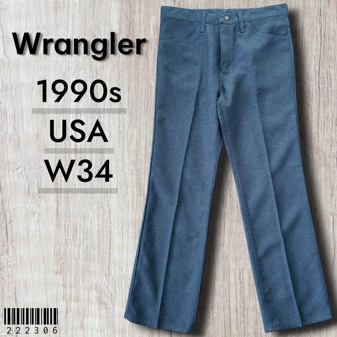 Wranglerラングラー□美品 1990s USA製 WRANCHER DRESS JEANS 杢カラー