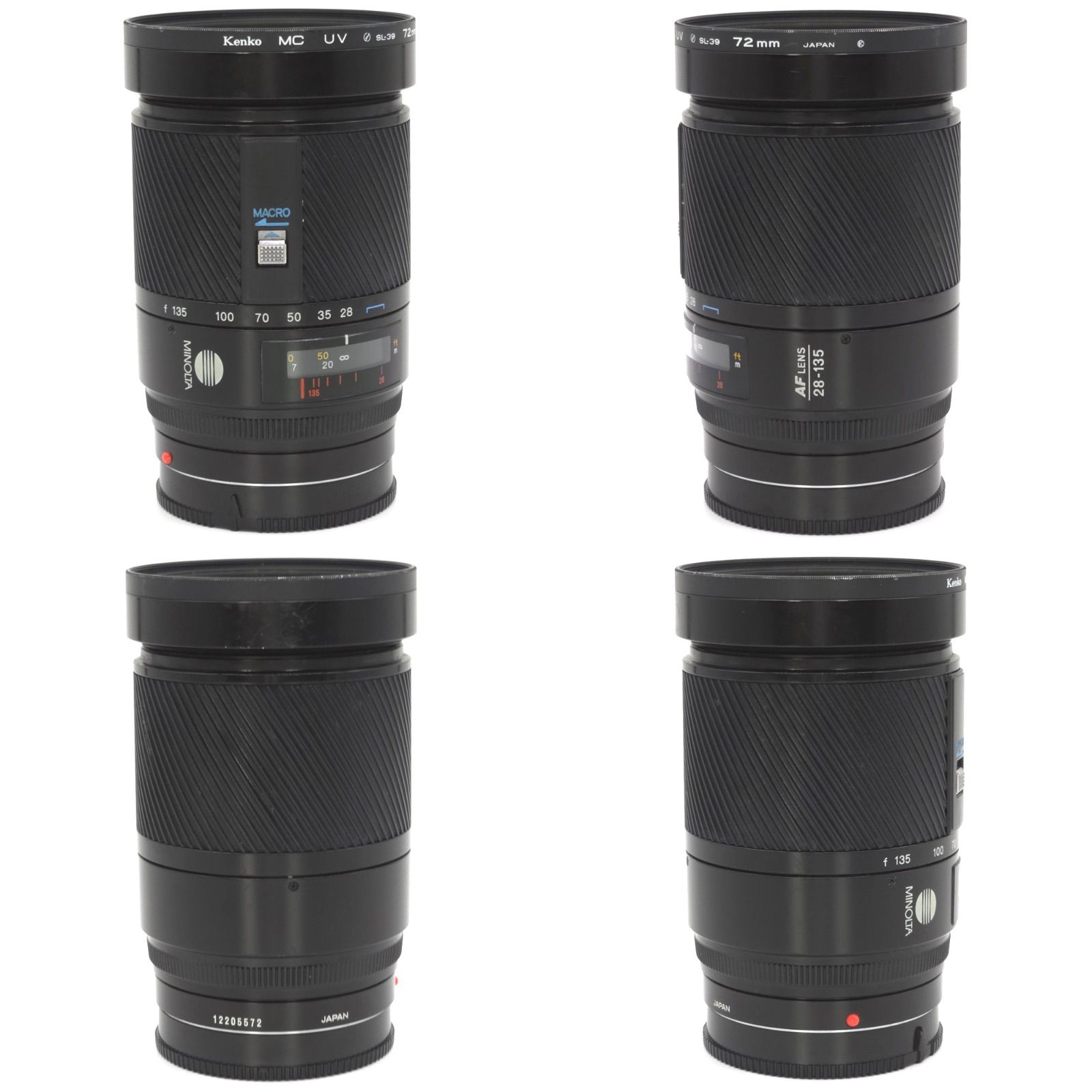 MINOLTA ミノルタ 28-135mm 1:4(22)-4.5 AF ZOOM レンズ 動作未確認