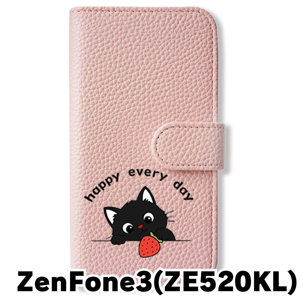 新品未使用】 ZenFone3 ZE520KL 手帳型スマホ ケース カバー (色
