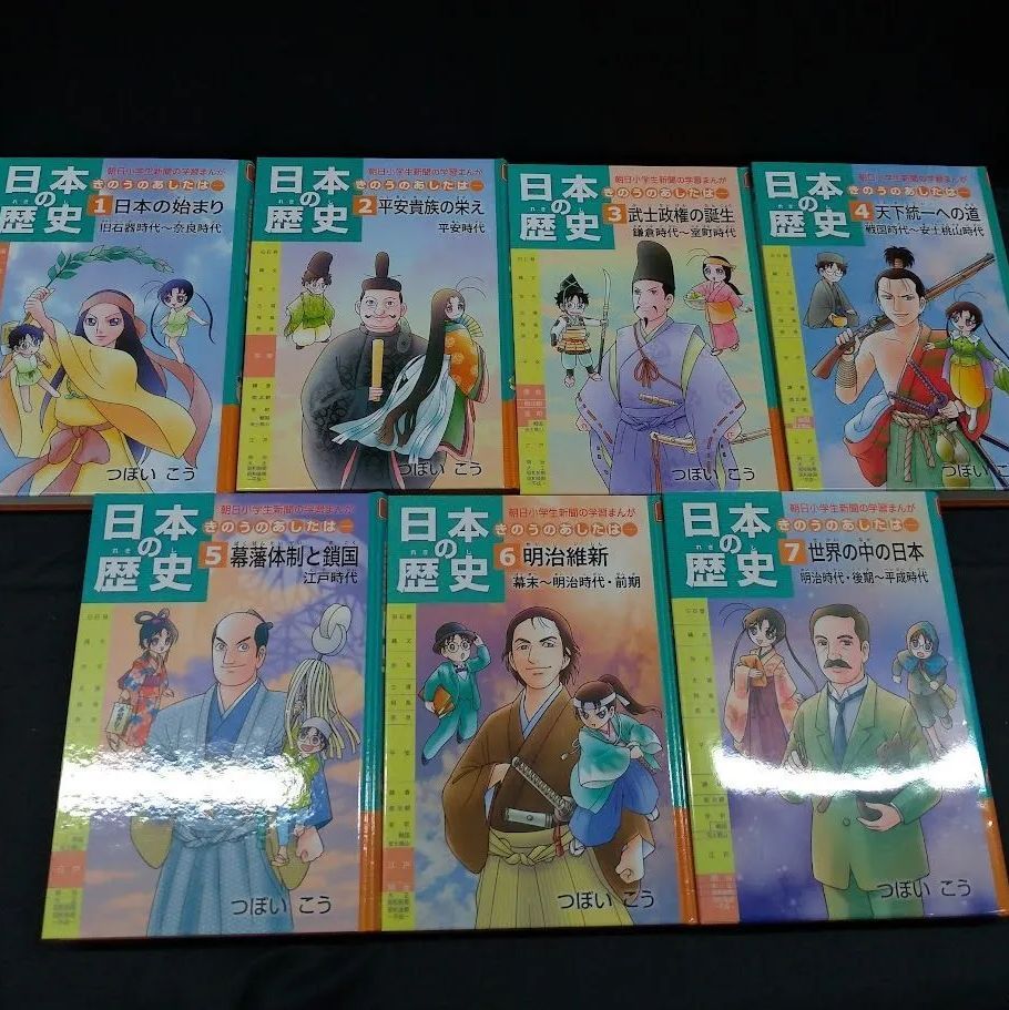 朝日小学生新聞の学習まんが 日本の歴史 きのうのあしたは［全7巻