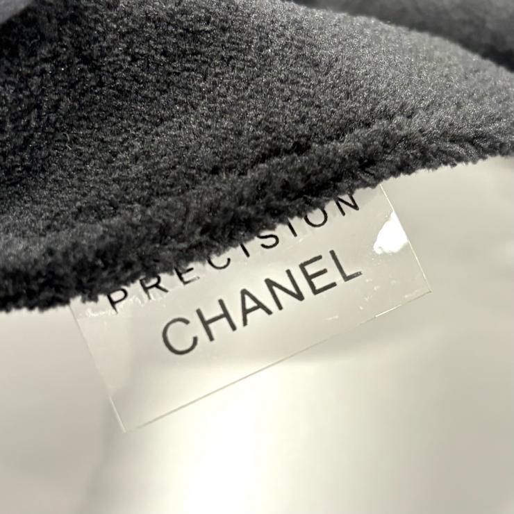 CHANEL ノベルティ ココマーク ショルダーバッグ パイル地 ブラック