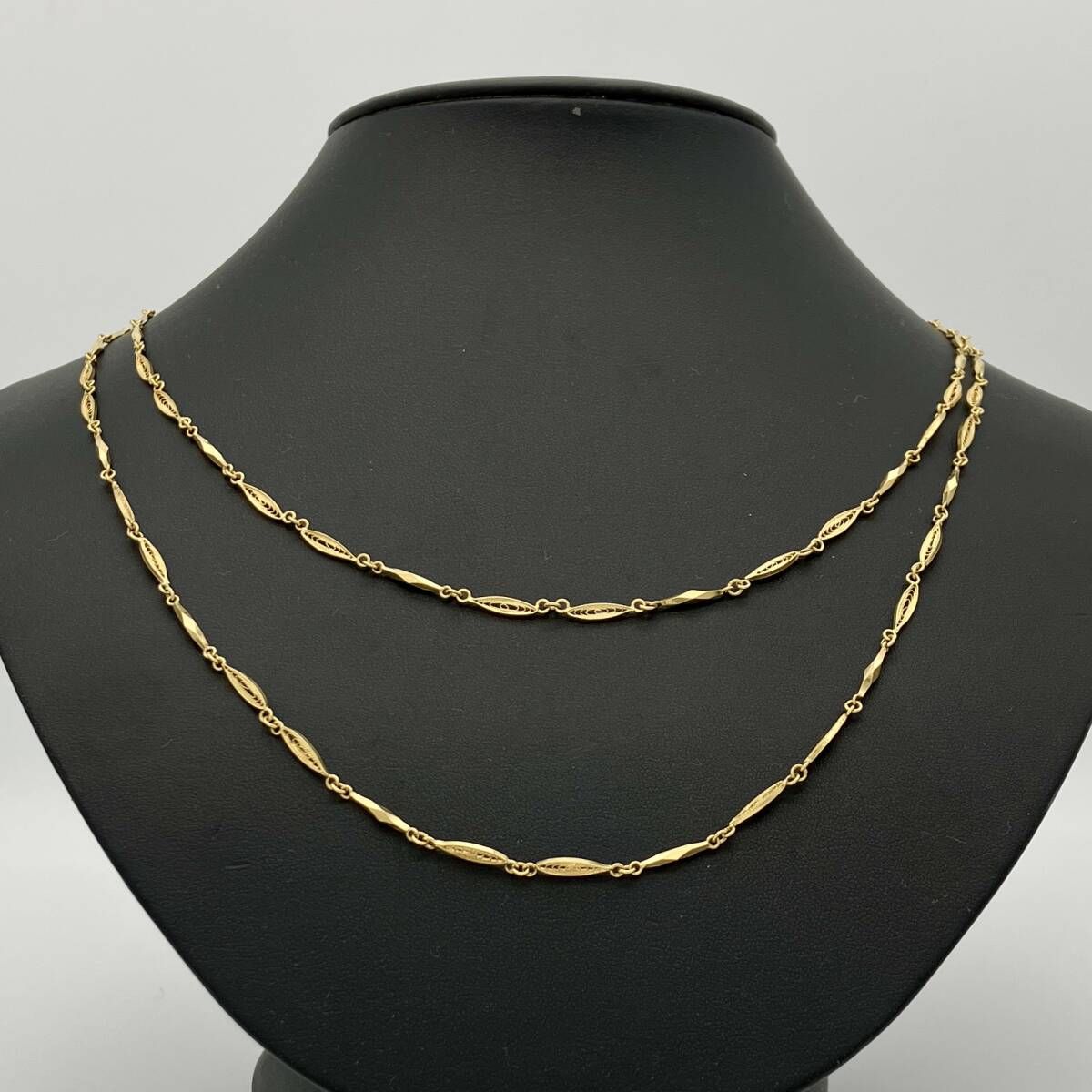 K18 18金 デザインネックレス 50cm 16.0g