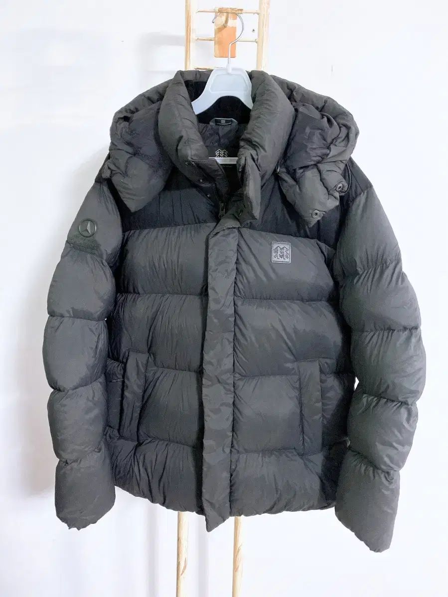 モンヴィンテージ (100) KOLON SPORT コーロンスポーツ メンズ グースダウン チャコール フーディーダウン